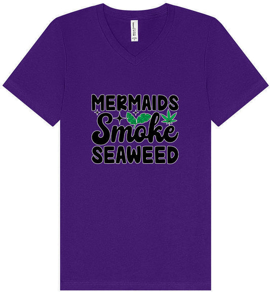 Mermaids Smoke Seaweed Unisex V-Neck Shirt