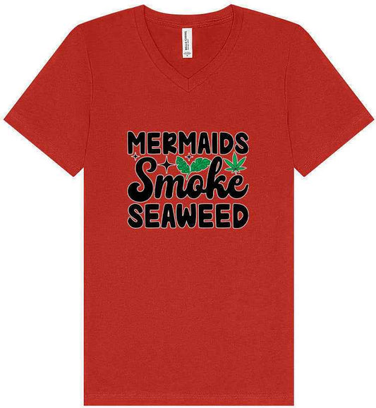 Mermaids Smoke Seaweed Unisex V-Neck Shirt