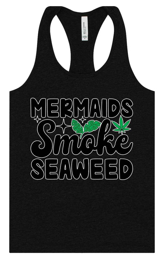Mermaids Smoke Seaweed Women's Racerback Tank