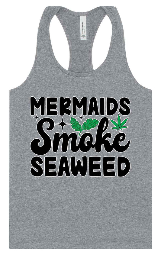 Mermaids Smoke Seaweed Women's Racerback Tank