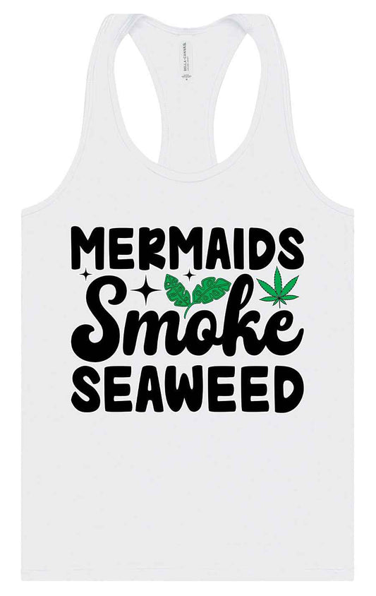 Mermaids Smoke Seaweed Women's Racerback Tank