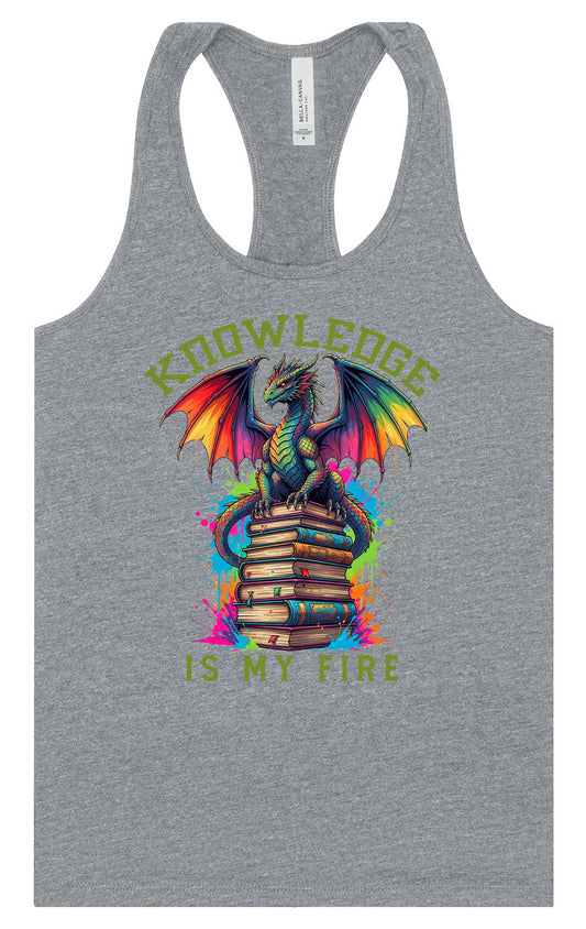 Knowledge is My Fire Women's Racerback Tank