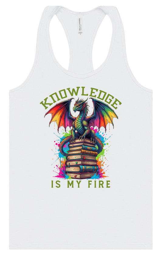 Knowledge is My Fire Women's Racerback Tank