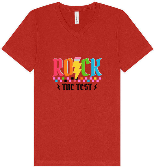 Rock the Test Unisex V-Neck Shirt