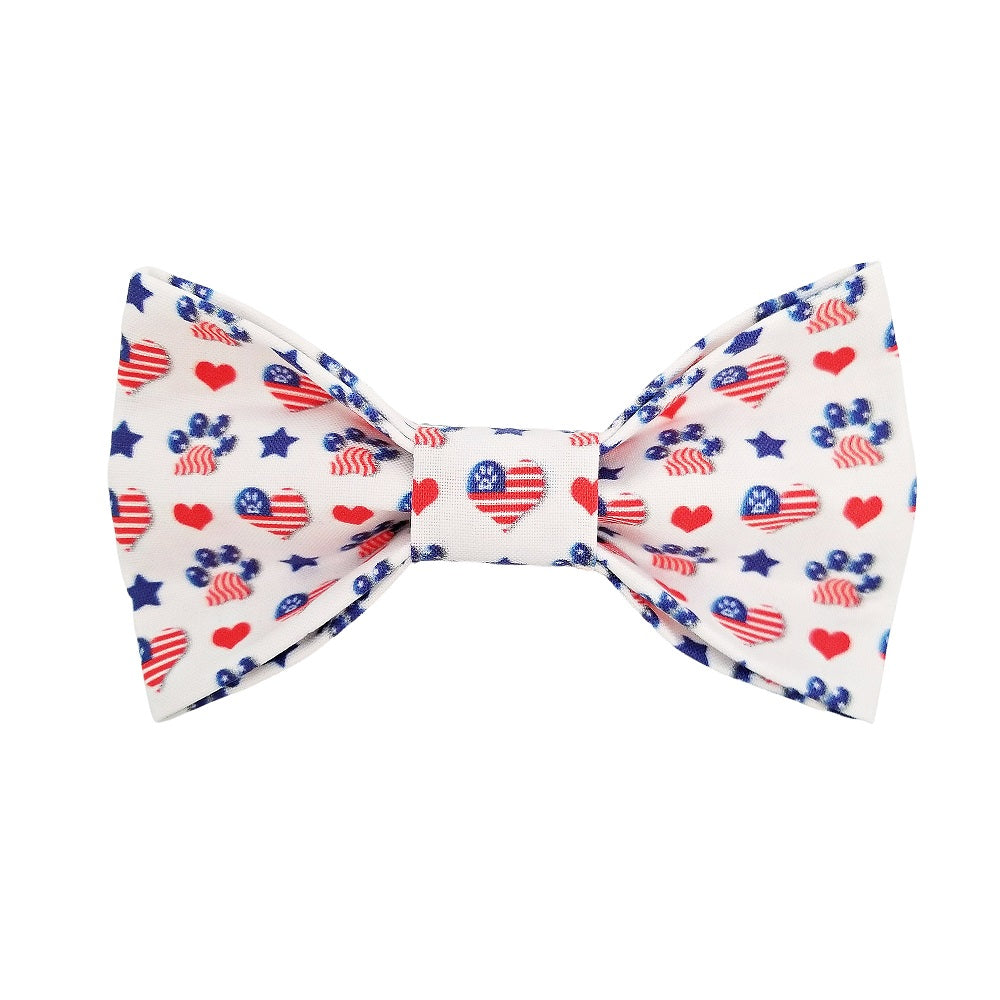 Patriotic Bow Tie | 4th of July | Memorial Day | American Flag | - Southlake Paws