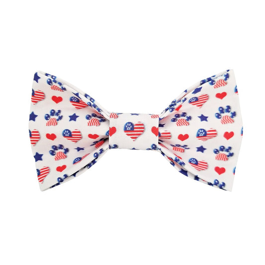 Patriotic Bow Tie | 4th of July | Memorial Day | American Flag | - Southlake Paws