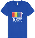 Load image into Gallery viewer, Pride Battery Charged Unisex V-Neck Shirt
