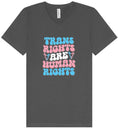 Load image into Gallery viewer, Trans Rights are Human Rights Unisex V-Neck Shirt
