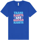 Load image into Gallery viewer, Trans Rights are Human Rights Unisex V-Neck Shirt

