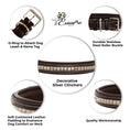 Load image into Gallery viewer, ExionPro Silver Clincher Padded Leather Dog Collar - Brown Padding
