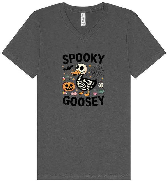 Spooky Goosey Unisex V-Neck Shirt
