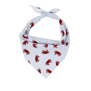 Summer Crab Bandana | Nautical Bandana | Summer Bandana | Beach Bandana | Seafood Bandana | Maryland Crab