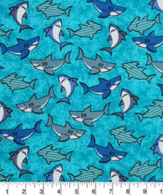 Nautical Bandana | Shark Bandana | Summer Bandana | Beach Bandana | Boating Bandana | Shark Week - Southlake Paws
