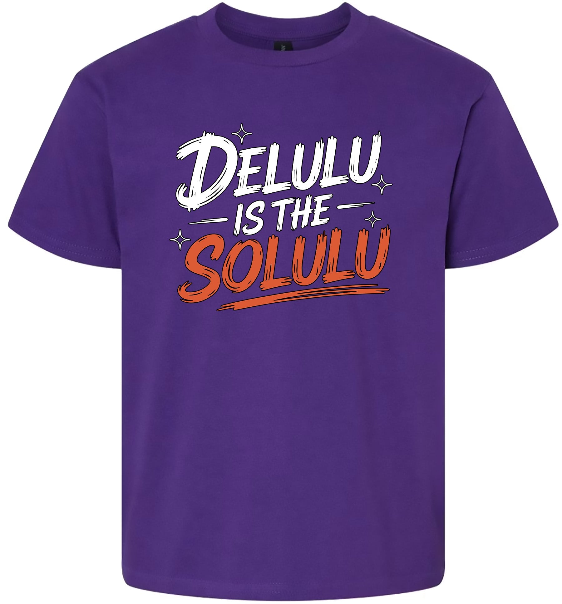 Delulu is the Solulu Children's Gildan Soft Shirt