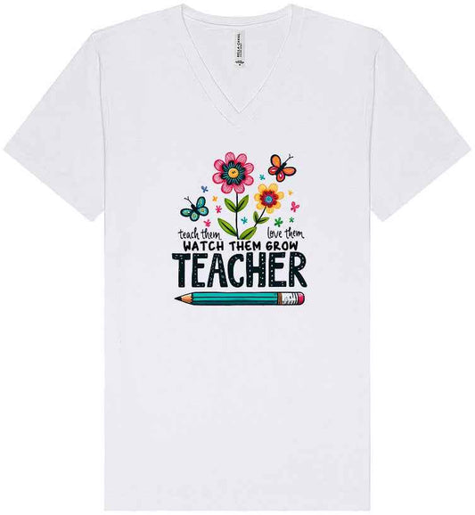 Teach Them, Love Them Unisex V-Neck Shirt