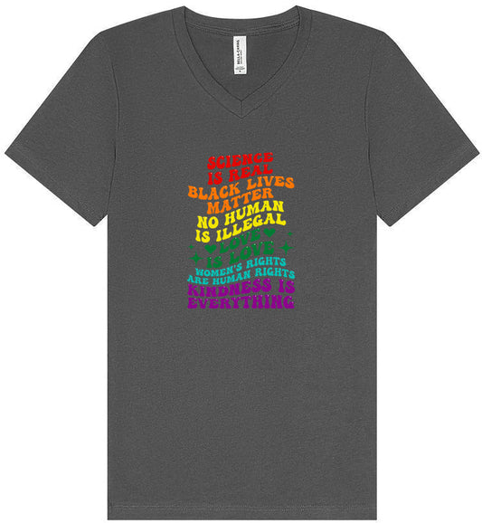 Science Is Real Unisex V-Neck Shirt