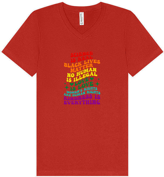 Science Is Real Unisex V-Neck Shirt