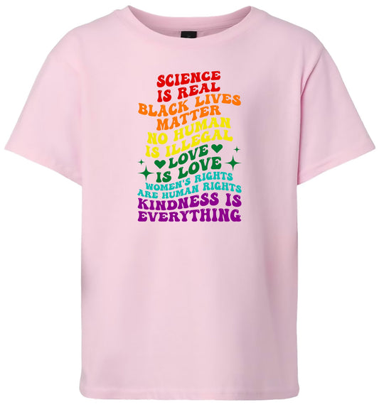 Science Is Real Children's Gildan Soft Shirt