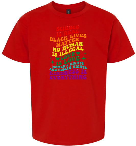 Science Is Real Children's Gildan Soft Shirt