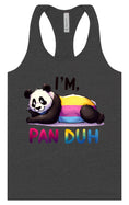 Load image into Gallery viewer, Pan Duh Panda Women's Racerback Tank
