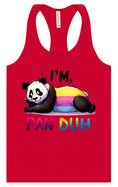 Load image into Gallery viewer, Pan Duh Panda Women's Racerback Tank

