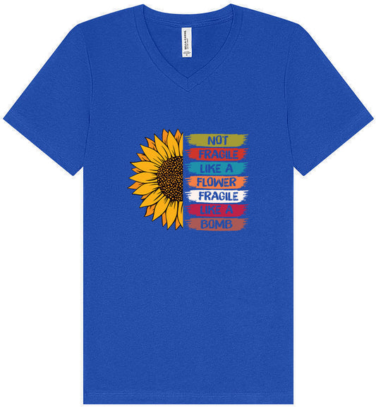 Fragile Like A… Unisex V-Neck Shirt
