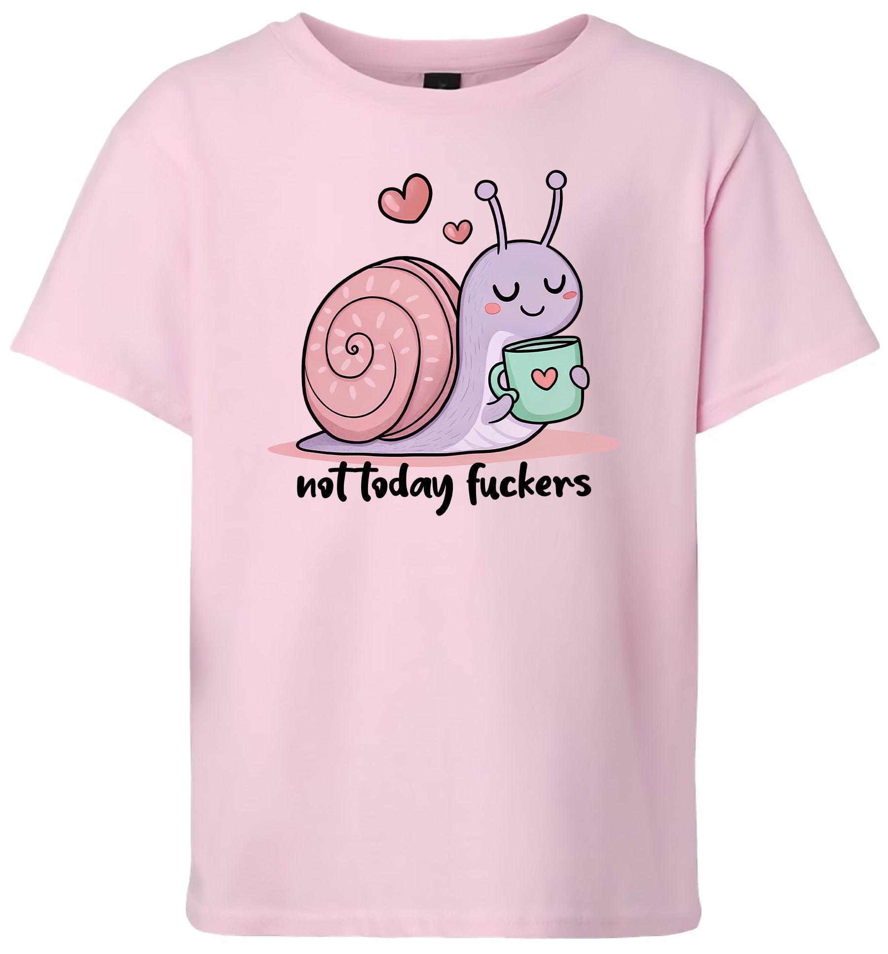 Not Today Snail Children's Gildan Soft Shirt