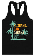 Load image into Gallery viewer, Dad. Husband. Cabana Boy. Women's Racerback Tank
