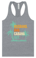 Load image into Gallery viewer, Dad. Husband. Cabana Boy. Women's Racerback Tank
