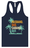 Load image into Gallery viewer, Dad. Husband. Cabana Boy. Women's Racerback Tank
