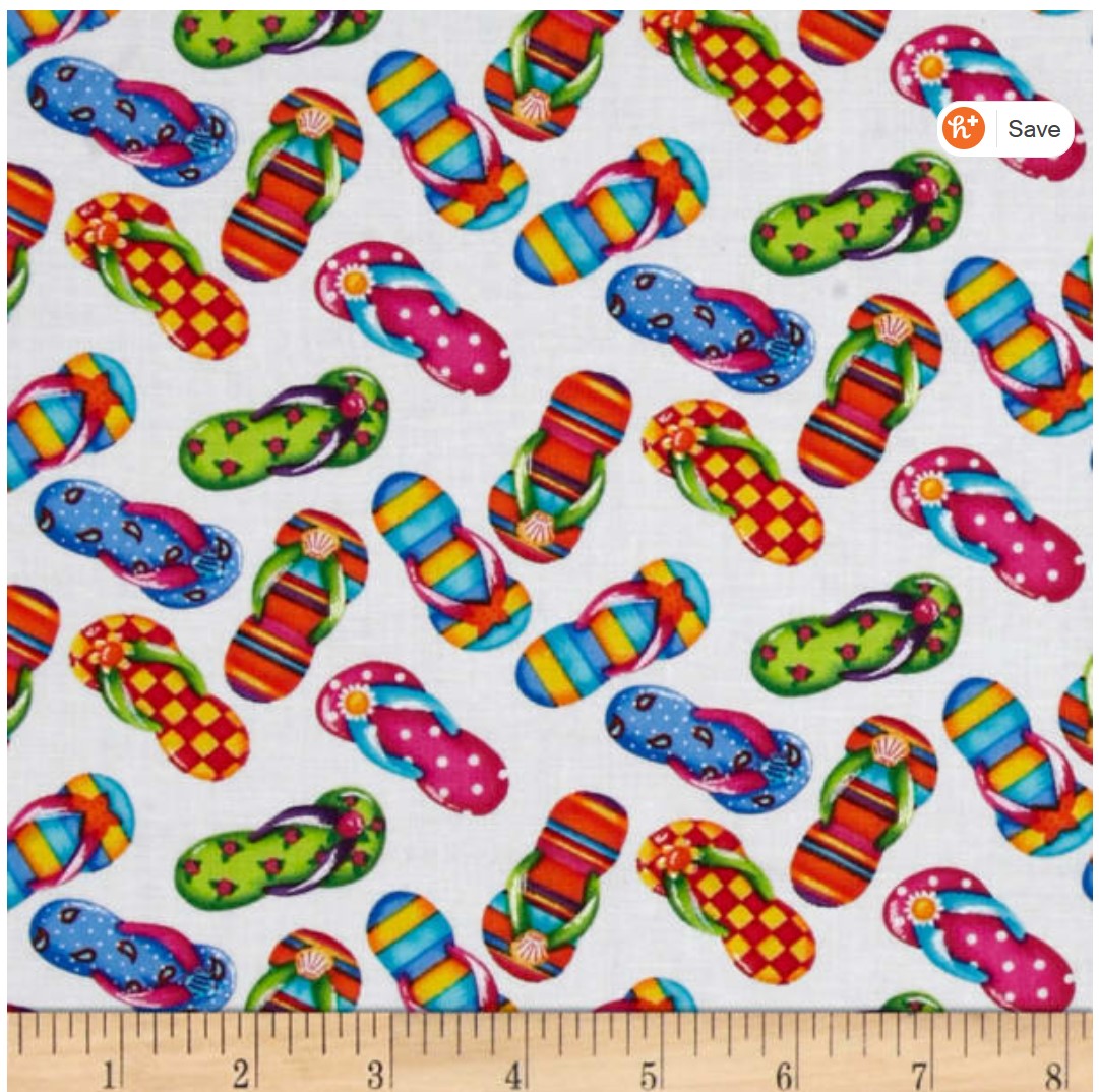 Summer Bandana | Flip Flops Bandana | Sandals | Beach Bandana | Summer Fun - Southlake Paws