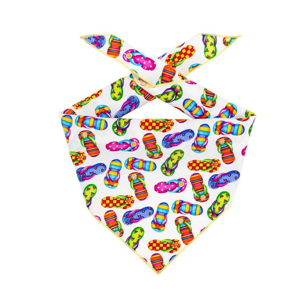 Summer Bandana | Flip Flops Bandana | Sandals | Beach Bandana | Summer Fun - Southlake Paws
