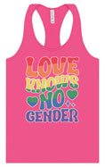Load image into Gallery viewer, Love Knows No Gender Women's Racerback Tank
