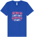 Load image into Gallery viewer, Can't Just Brush it Out Groomer Unisex V-Neck Shirt
