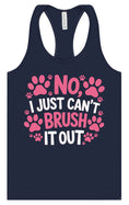 Load image into Gallery viewer, Can't Just Brush it Out Groomer Women's Racerback Tank
