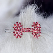 Crystal Bone Barrette Pink