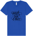 Load image into Gallery viewer, Made for Each Other Unisex V-Neck Shirt
