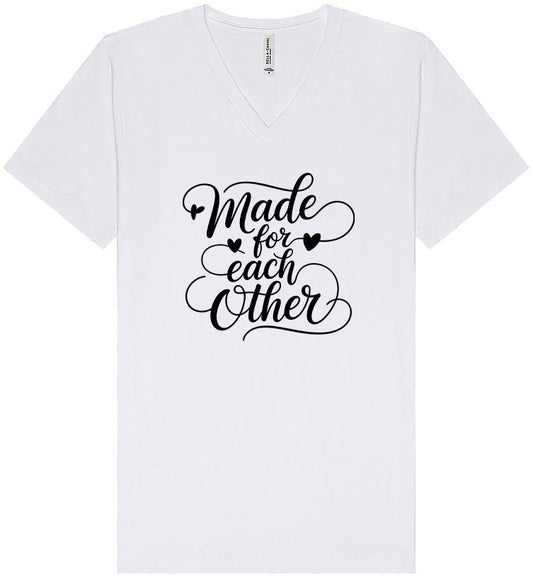 Made for Each Other Unisex V-Neck Shirt