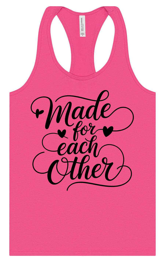 Made for Each Other Women's Racerback Tank