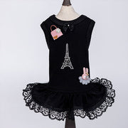 Paris Dog Dress Black