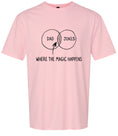 Load image into Gallery viewer, Dad Jokes Venn Diagram Children's Gildan Soft Shirt
