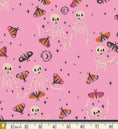 Load image into Gallery viewer, Halloween Bandana | Halloween Dog Bandana | Pink Bandana with Skeleton & Moth - Southlake Paws
