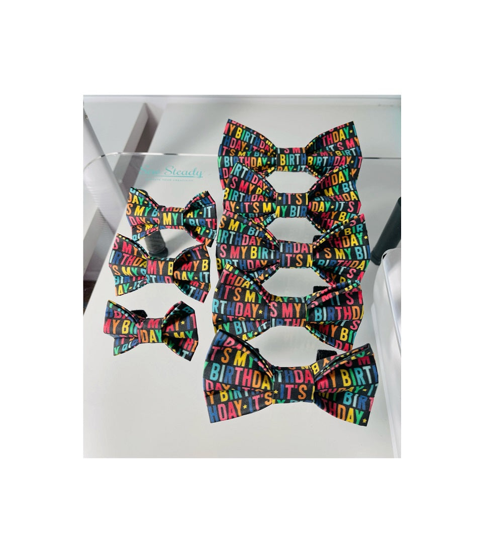 Birthday Bow Tie | Birthday Boy Dog Birthday |  Birthday Dog Bow Tie | Happy Birthday Bow Tie | Black