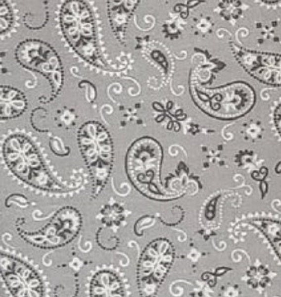 Bandana | Paisley Gray Bandana | Fall Bandana | Spring Bandana - Southlake Paws