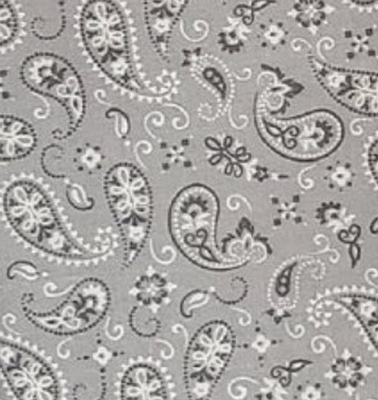 Bandana | Paisley Gray Bandana | Fall Bandana | Spring Bandana - Southlake Paws