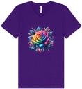 Load image into Gallery viewer, Rainbow Rose Unisex V-Neck Shirt
