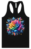 Load image into Gallery viewer, Rainbow Rose Women's Racerback Tank
