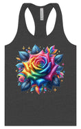 Load image into Gallery viewer, Rainbow Rose Women's Racerback Tank
