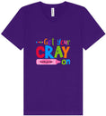 Load image into Gallery viewer, Get Your Kindergarten Cray On Unisex V-Neck Shirt
