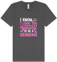 Load image into Gallery viewer, Too Young To Be A Grandma Unisex V-Neck Shirt
